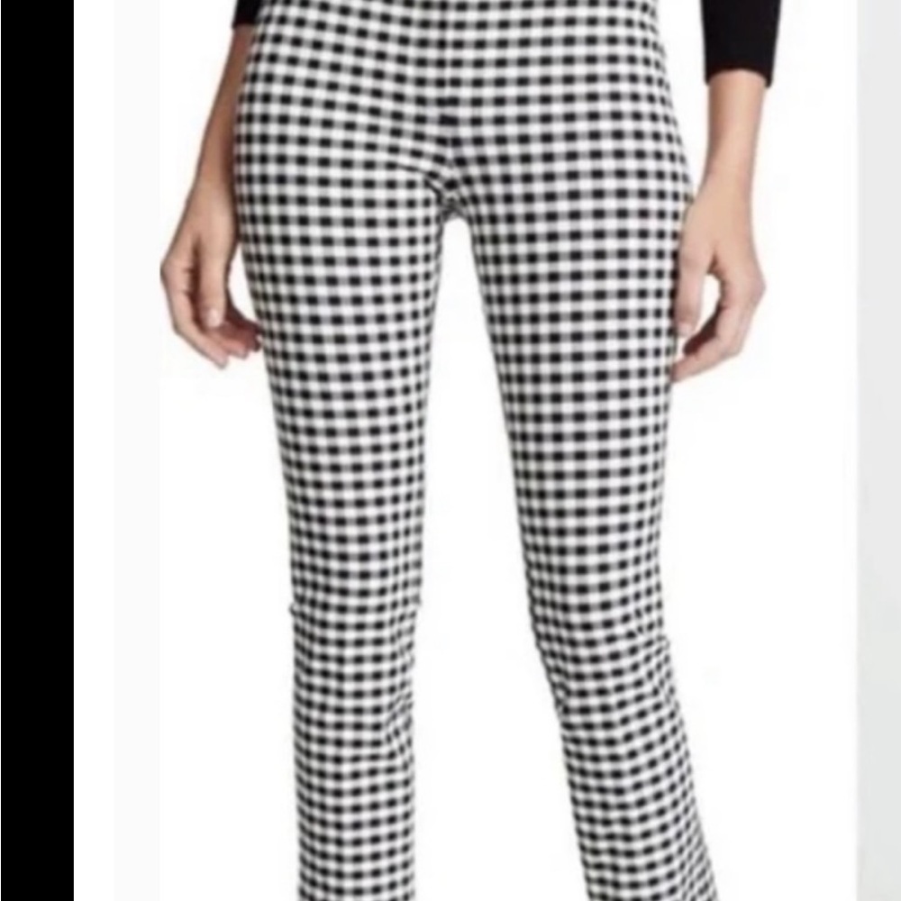 Theory Black and White Crop  Leg Pants